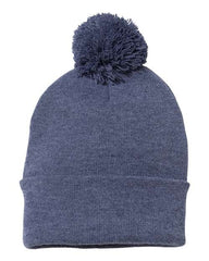 Sportsman - Pom-Pom 12" Knit Beanie - SP15