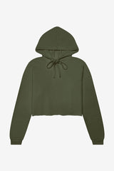 Bella + Canvas Ladies Crop Fleece Hoodie Sweatshirt