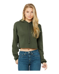 Bella + Canvas Ladies Crop Fleece Hoodie Sweatshirt