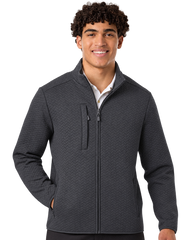 North End Men's Aspen Herringbone Fleece Full-Zip