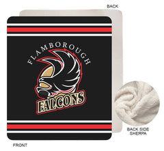 Flamborough Falcons Sublimated Sherpa Faux Wool Lined Micro Mink Throw