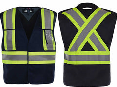 Protector - Adult Tricot Hi-Vis 5 Point Tear Away Vest - One Size