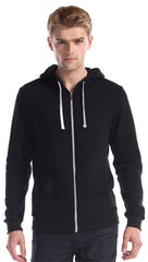 Jerico Unisex Three-End Bamboo Full Zip Hooded Sweatshirt
