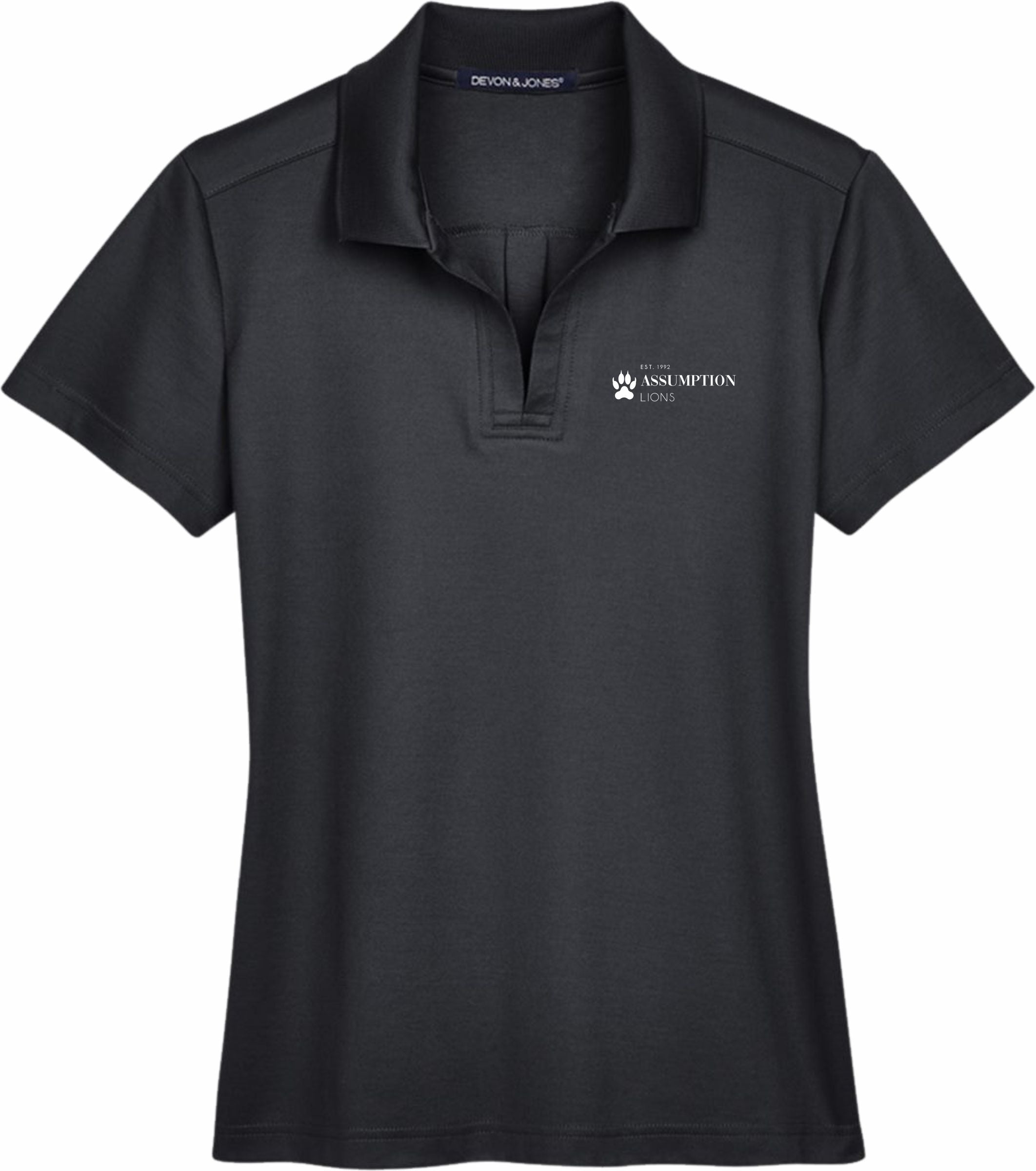 Assumption College Devon & Jones CrownLux Performance Ladies Plaited Polo