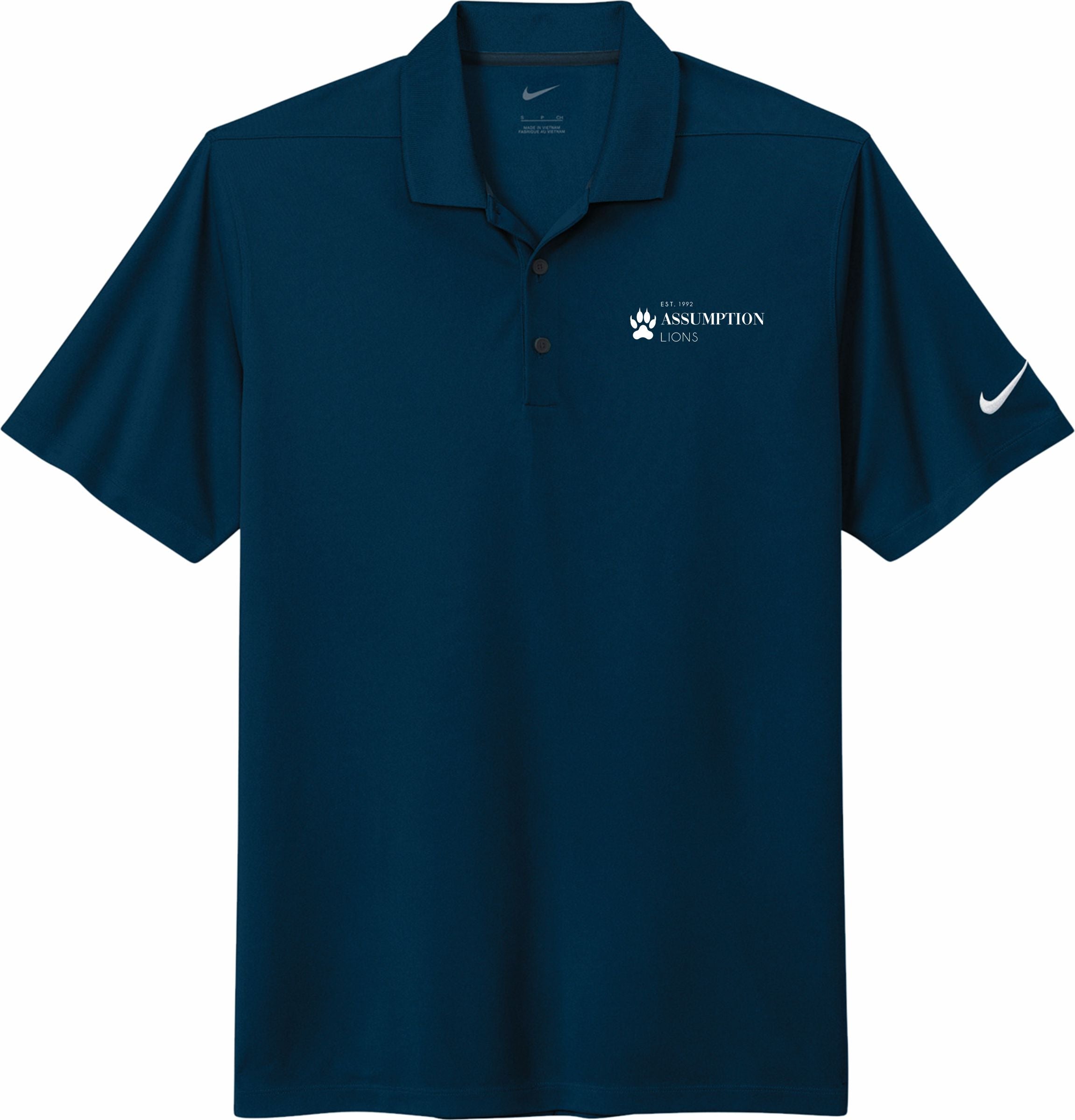 Assumption College Nike Mens Dri-Fit Micro Pique 2.0 Polo