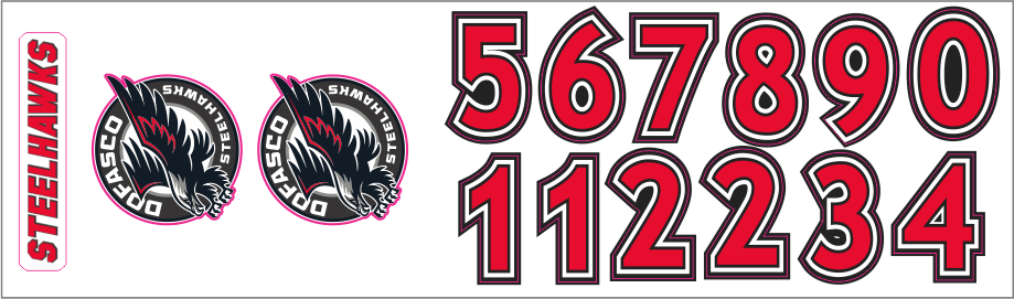 Dofasco Steelhawks Helmet Stickers