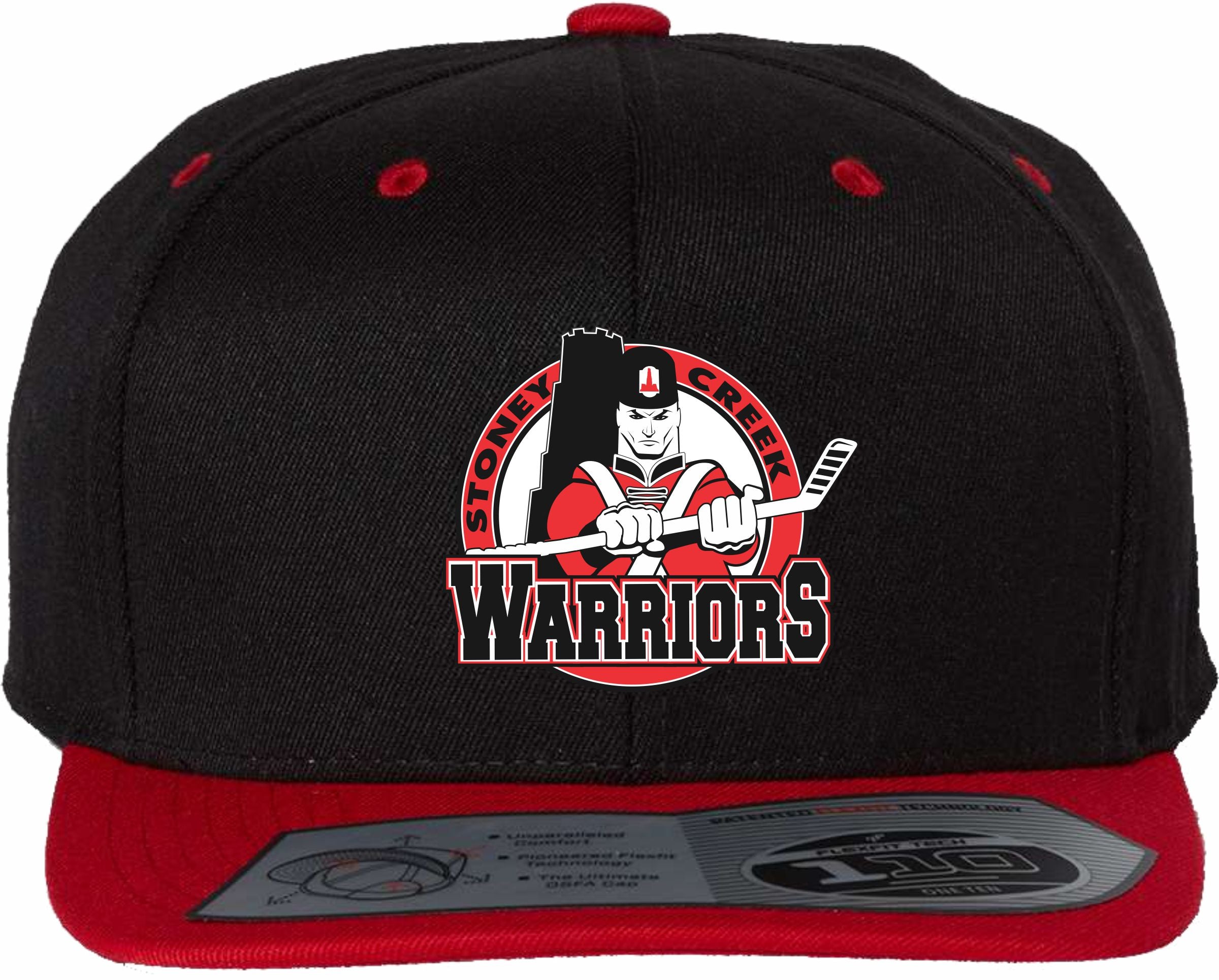 Stoney Creek Warriors Flextfit Flat Bill Black/Red Cap Limited Edition