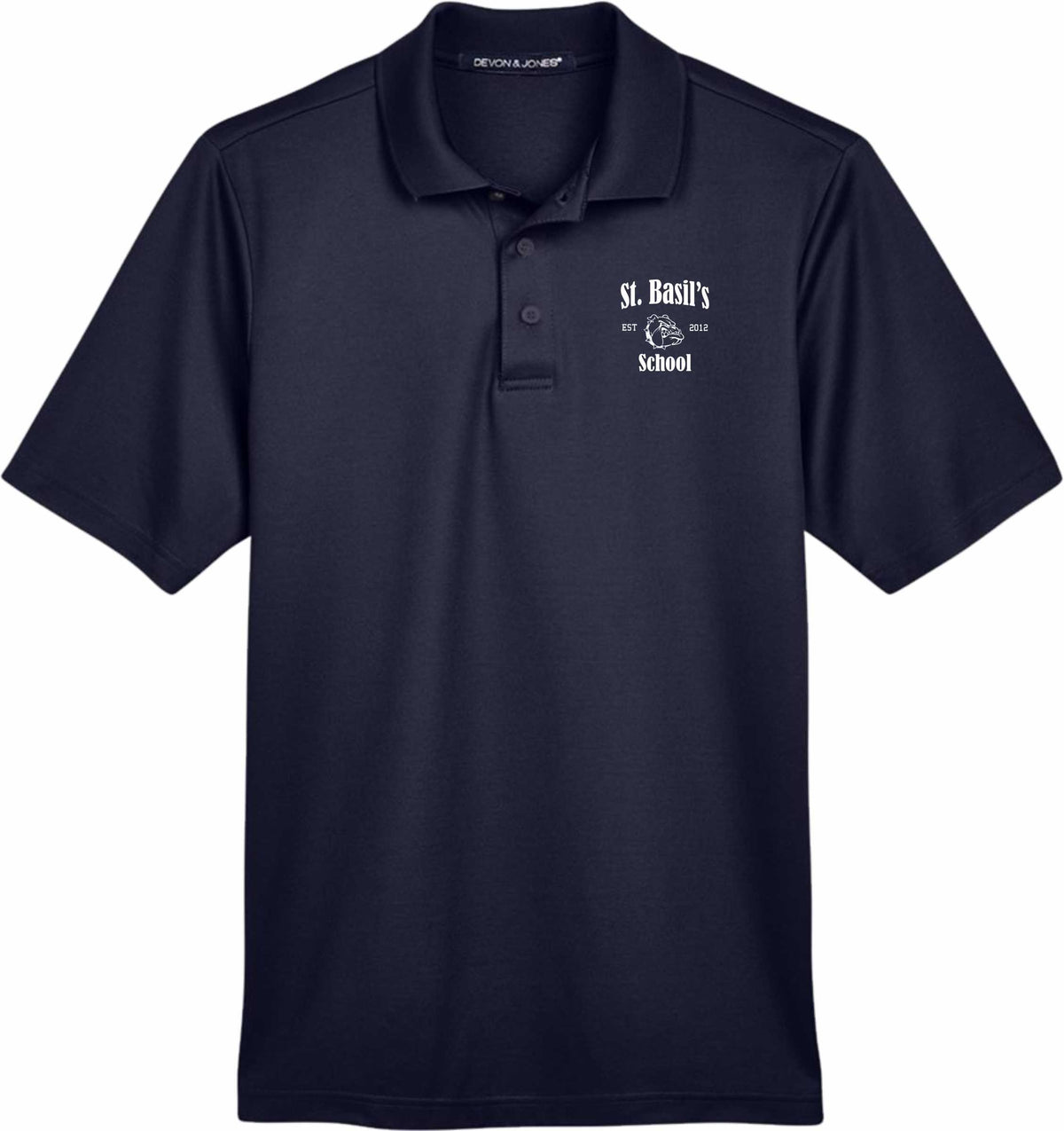 St Basil School Performance Plaited Men's Polo