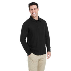 Core 365 Mens Fusion ChromaSoft™ Long Sleeve Pique Polo