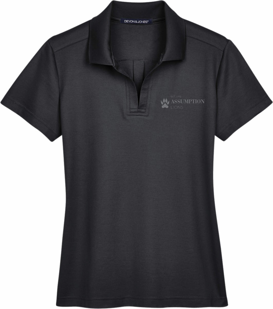 Assumption College Devon & Jones CrownLux Performance Ladies Plaited Polo