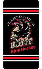 Flamborough Falcons Sublimated Flannel Fleece Micro Mink Throw