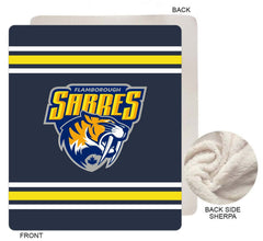 Flamborough Sabres Sublimated Sherpa Faux Wool Lined Micro Mink Throw