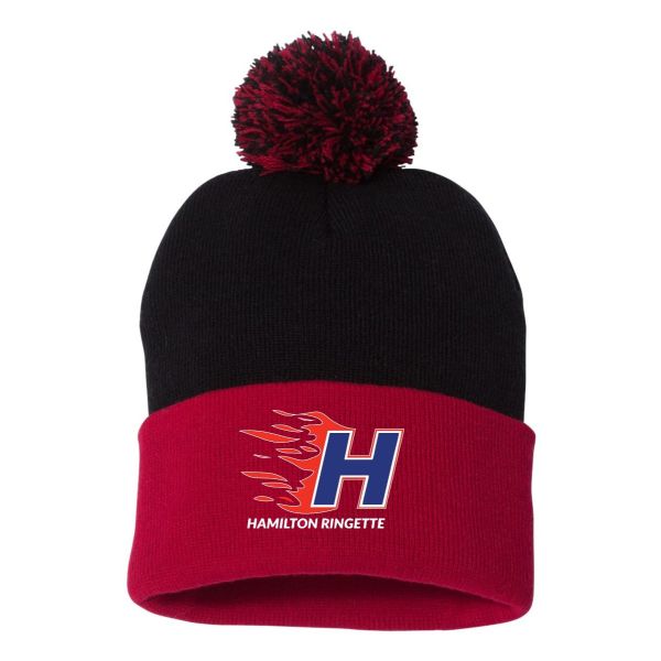 Hamilton Ringette Pom Pom Toque