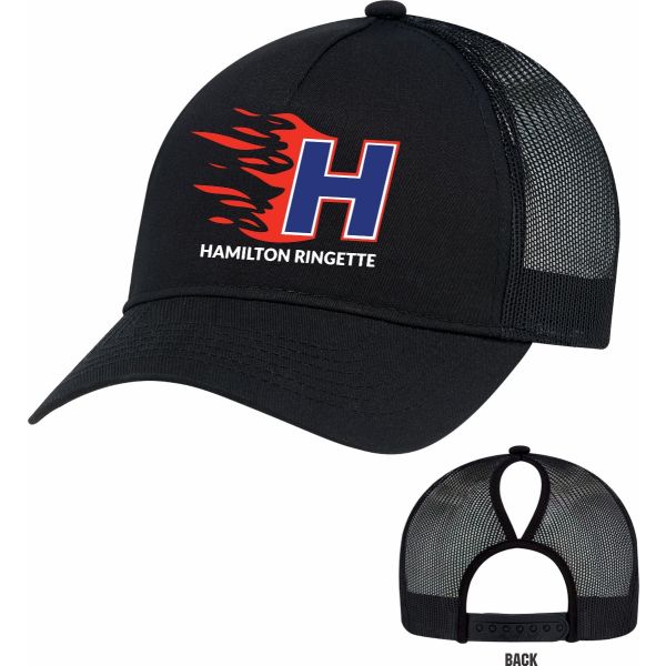 Hamilton Ringette Ponytail Opening Mesh Cap