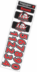 Stoney Creek Warriors Helmet Stickers