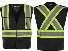 Protector - Adult Tricot Hi-Vis 5 Point Tear Away Vest - One Size