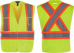 Protector - Adult Tricot Hi-Vis 5 Point Tear Away Vest - One Size