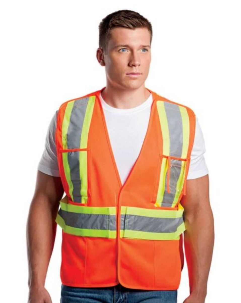 Protector - Adult Tricot Hi-Vis 5 Point Tear Away Vest - One Size