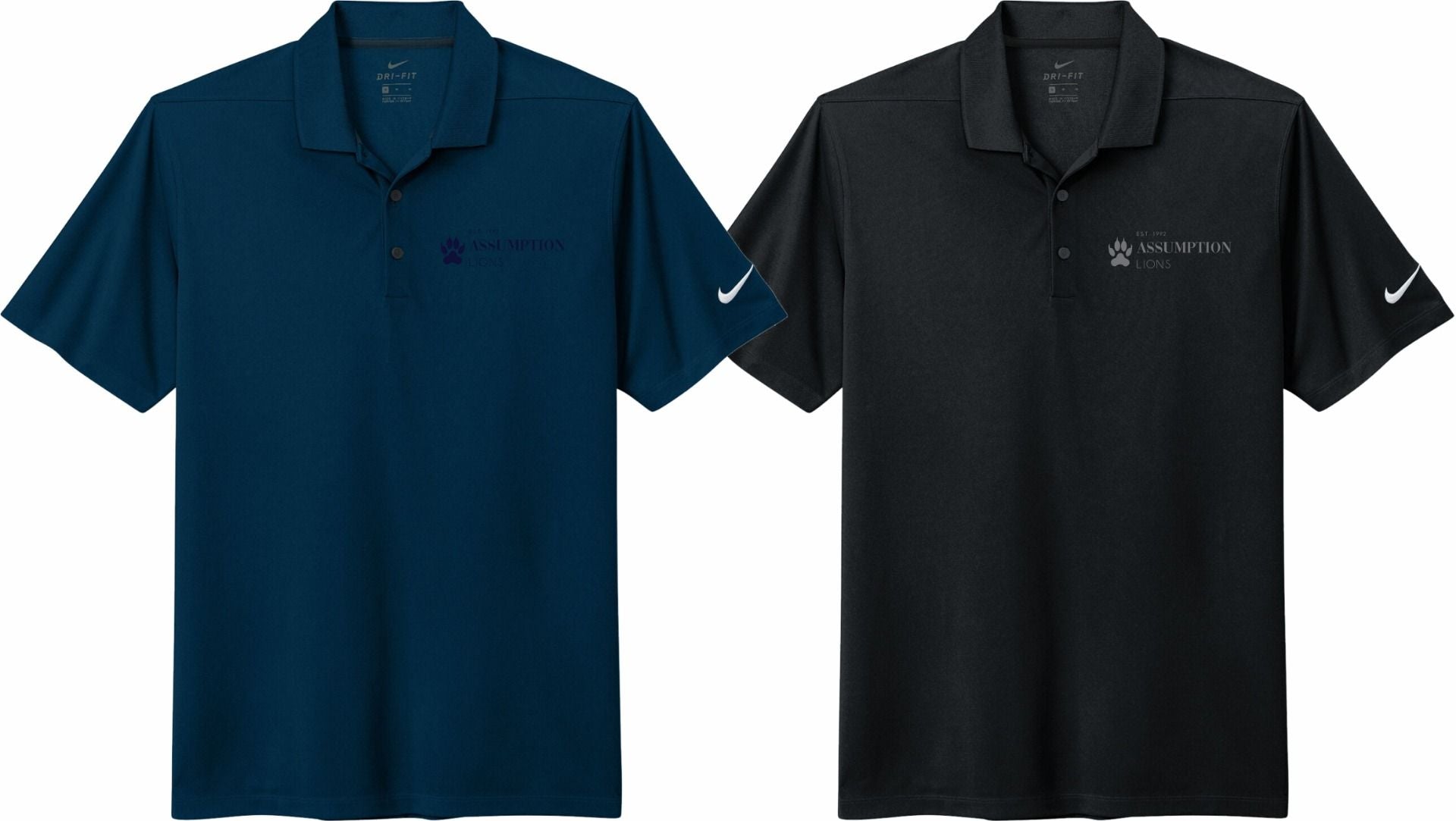Assumption College Nike Mens Dri-Fit Micro Pique 2.0 Polo