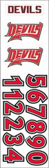 Rosedale Devils Helmet Stickers