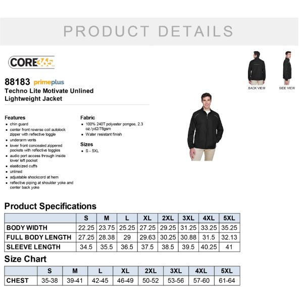 Assumption College Unlined Lightweight Jacket