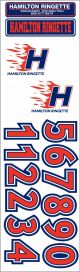 Hamilton Ringette Helmet Stickers