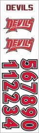 Rosedale Devils Helmet Stickers