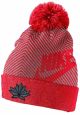 Team Canada 2022 Nike 2022 Futura Pom Red Beanie Toque