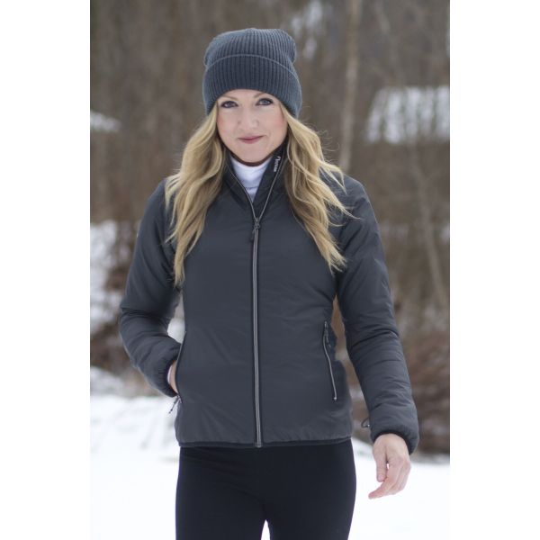 Ladies jacket with cap store