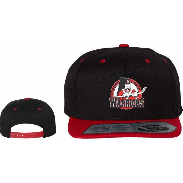 Stoney Creek Warriors Flextfit Flat Bill Black Red Cap